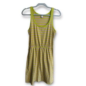 Old Navy Striped Lime and Gray Dress